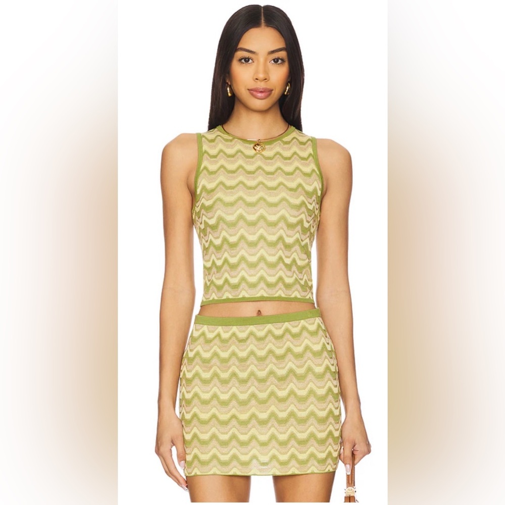NWT - Devon Windsore Lata Top in Pistachio Stripe